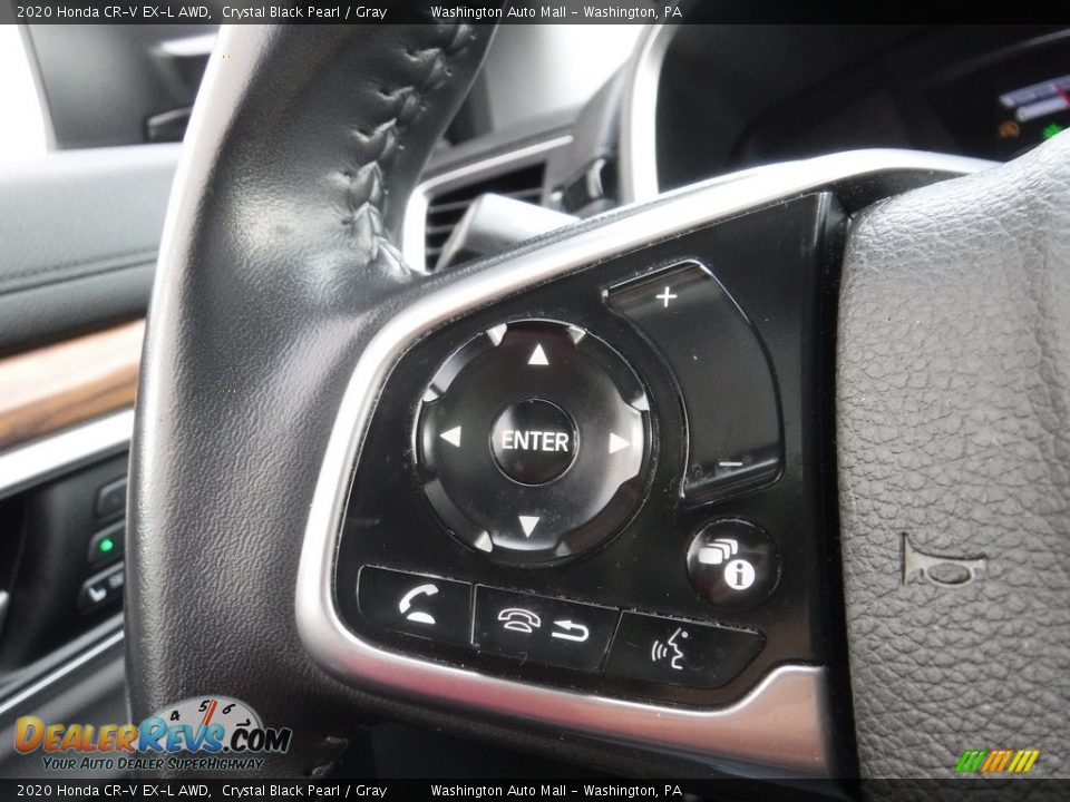 2020 Honda CR-V EX-L AWD Crystal Black Pearl / Gray Photo #22