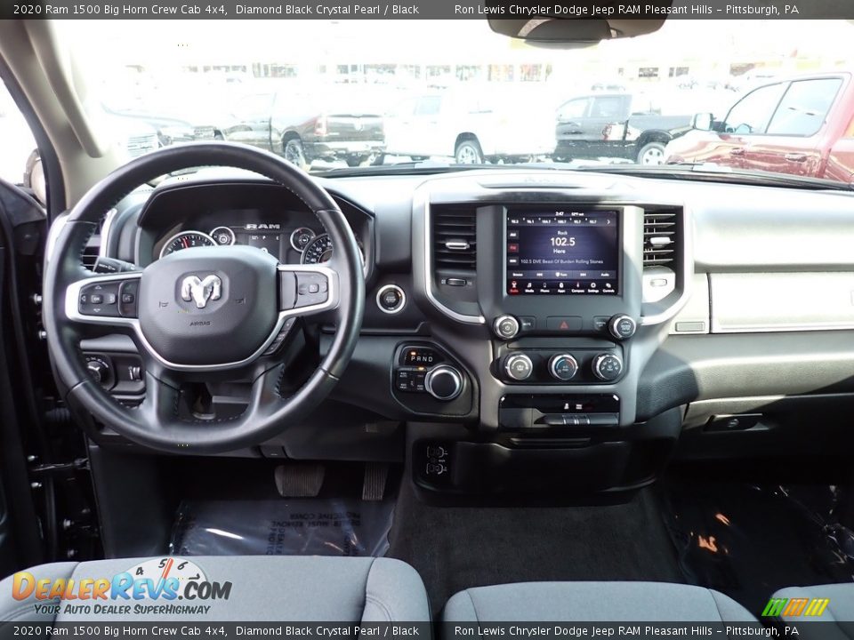 2020 Ram 1500 Big Horn Crew Cab 4x4 Diamond Black Crystal Pearl / Black Photo #13