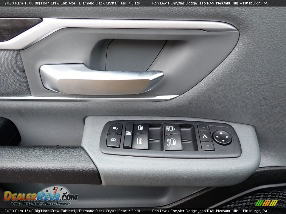 2020 Ram 1500 Big Horn Crew Cab 4x4 Diamond Black Crystal Pearl / Black Photo #14