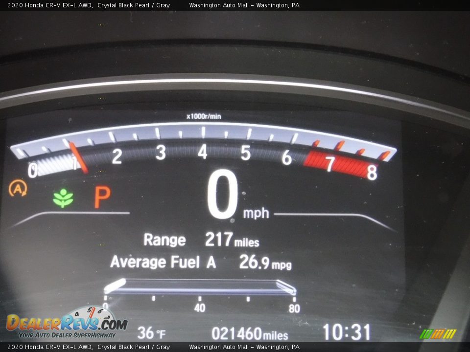 2020 Honda CR-V EX-L AWD Crystal Black Pearl / Gray Photo #30