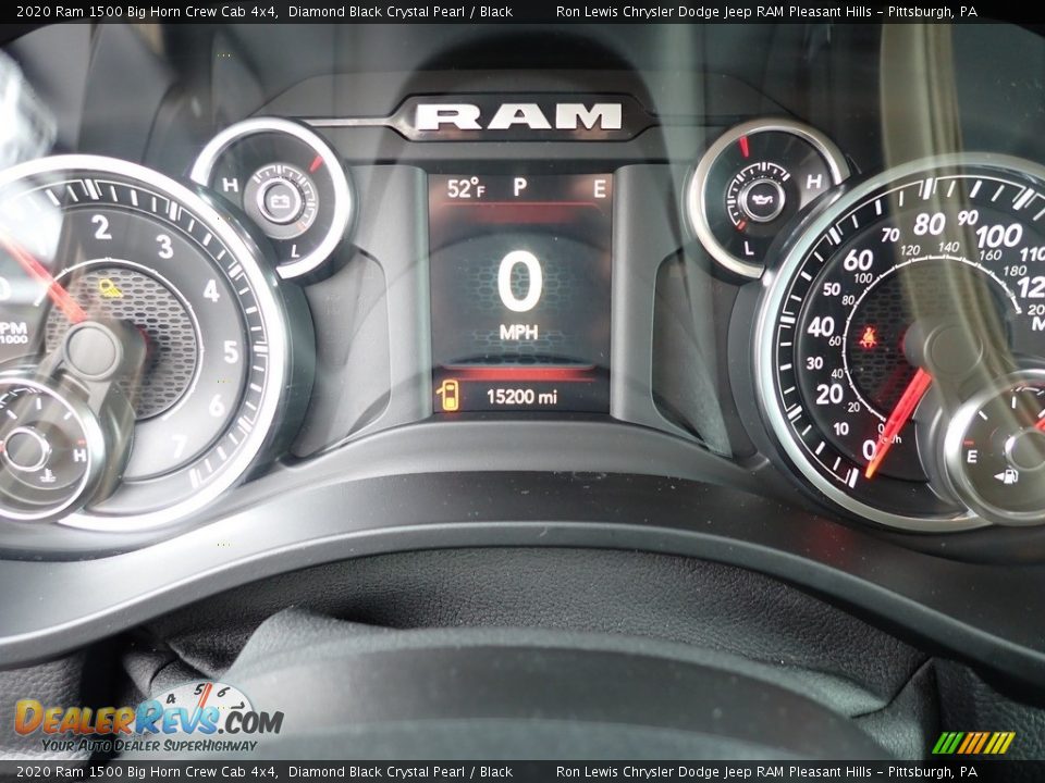 2020 Ram 1500 Big Horn Crew Cab 4x4 Diamond Black Crystal Pearl / Black Photo #20