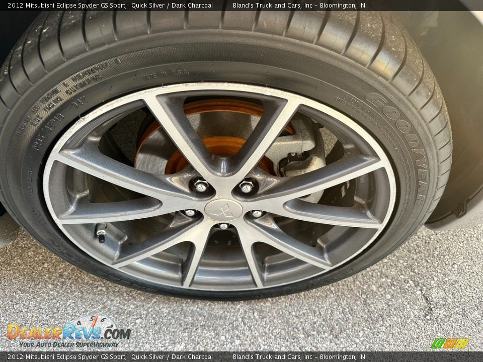2012 Mitsubishi Eclipse Spyder GS Sport Quick Silver / Dark Charcoal Photo #31