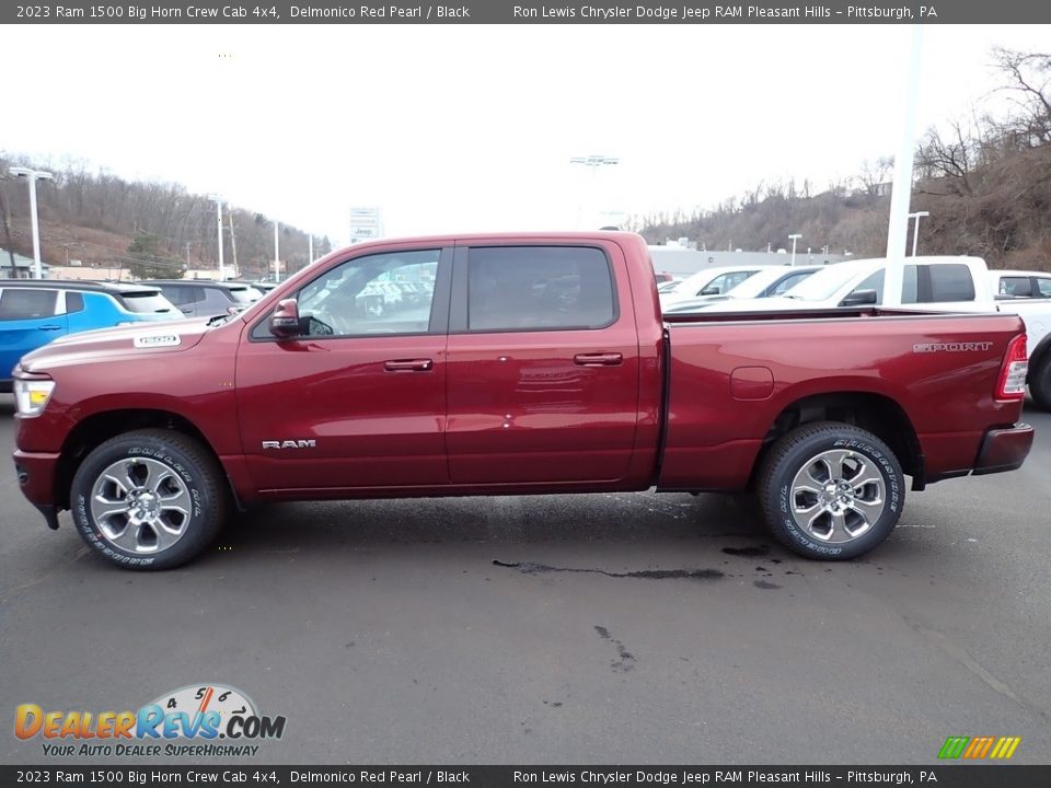 Delmonico Red Pearl 2023 Ram 1500 Big Horn Crew Cab 4x4 Photo #2