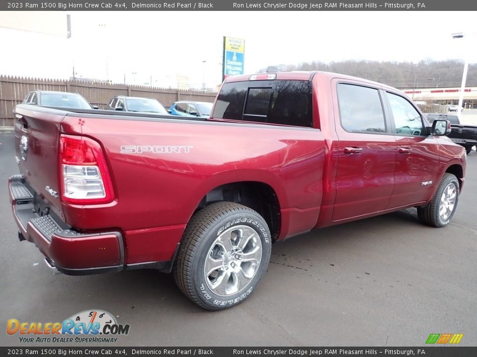 2023 Ram 1500 Big Horn Crew Cab 4x4 Delmonico Red Pearl / Black Photo #6