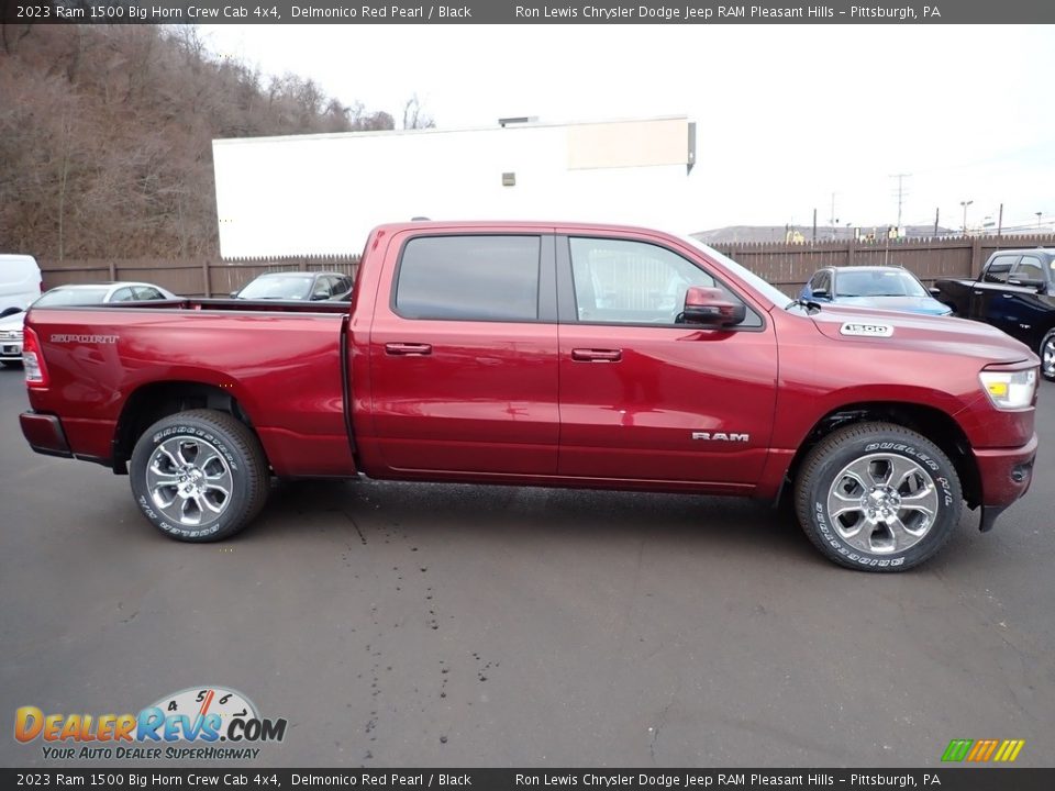 Delmonico Red Pearl 2023 Ram 1500 Big Horn Crew Cab 4x4 Photo #7