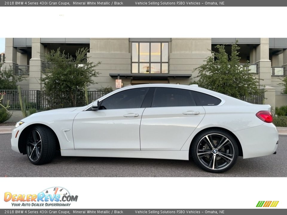 2018 BMW 4 Series 430i Gran Coupe Mineral White Metallic / Black Photo #1