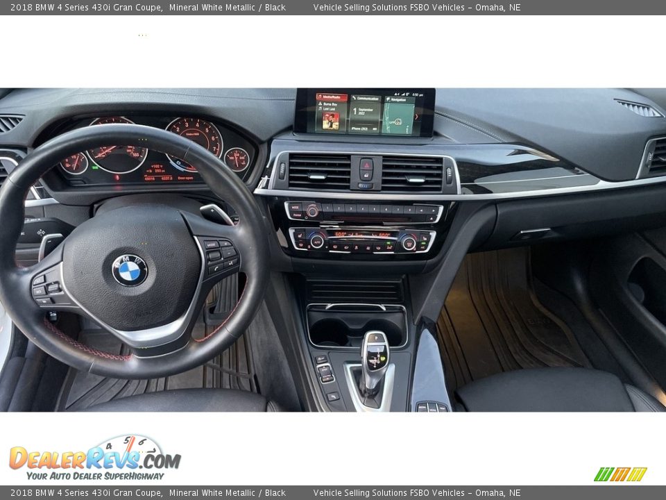 2018 BMW 4 Series 430i Gran Coupe Mineral White Metallic / Black Photo #6