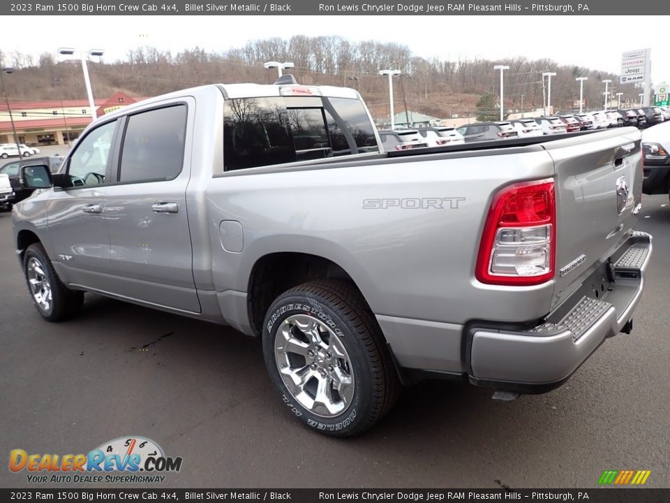 2023 Ram 1500 Big Horn Crew Cab 4x4 Billet Silver Metallic / Black Photo #3