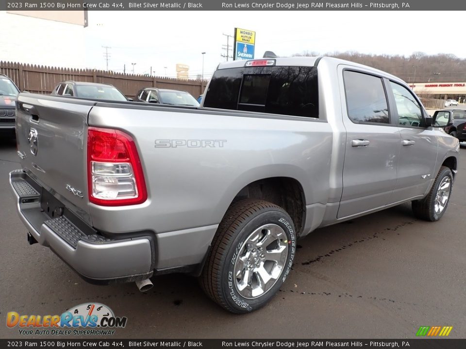 2023 Ram 1500 Big Horn Crew Cab 4x4 Billet Silver Metallic / Black Photo #6