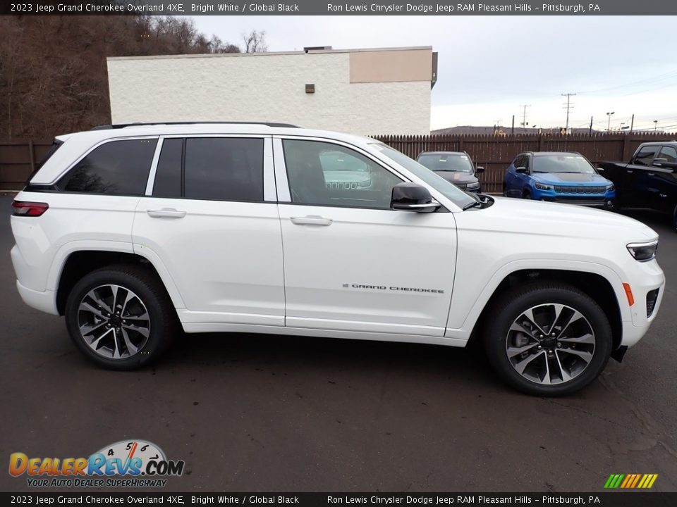 Bright White 2023 Jeep Grand Cherokee Overland 4XE Photo #7