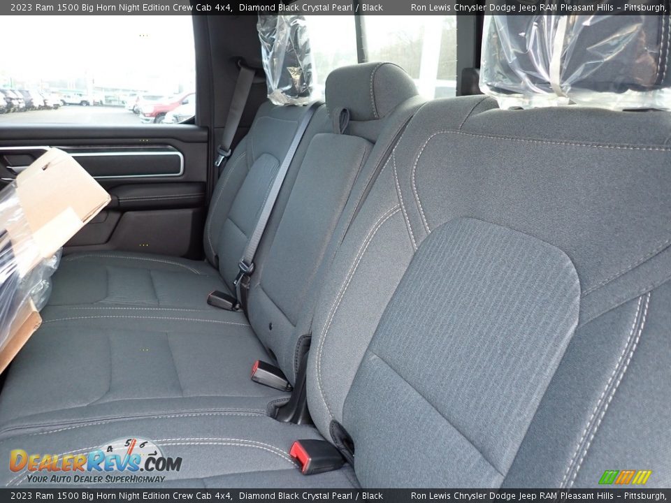 Rear Seat of 2023 Ram 1500 Big Horn Night Edition Crew Cab 4x4 Photo #12
