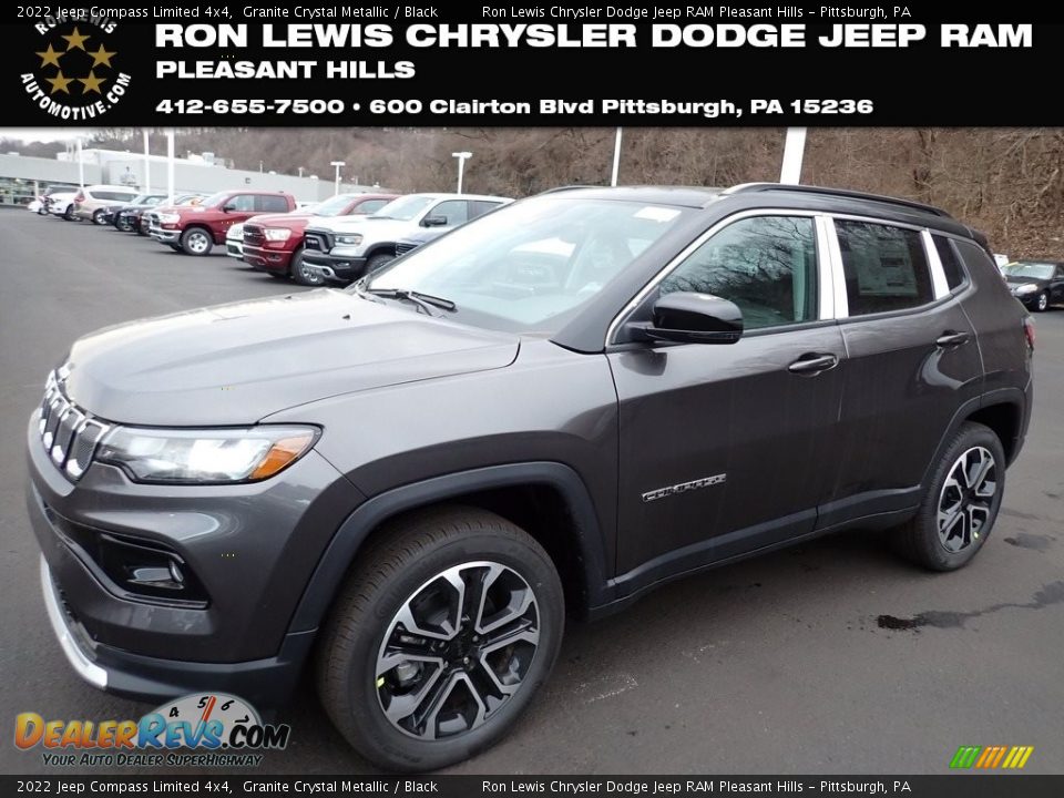 2022 Jeep Compass Limited 4x4 Granite Crystal Metallic / Black Photo #1
