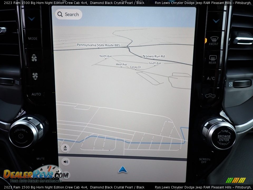 Navigation of 2023 Ram 1500 Big Horn Night Edition Crew Cab 4x4 Photo #18