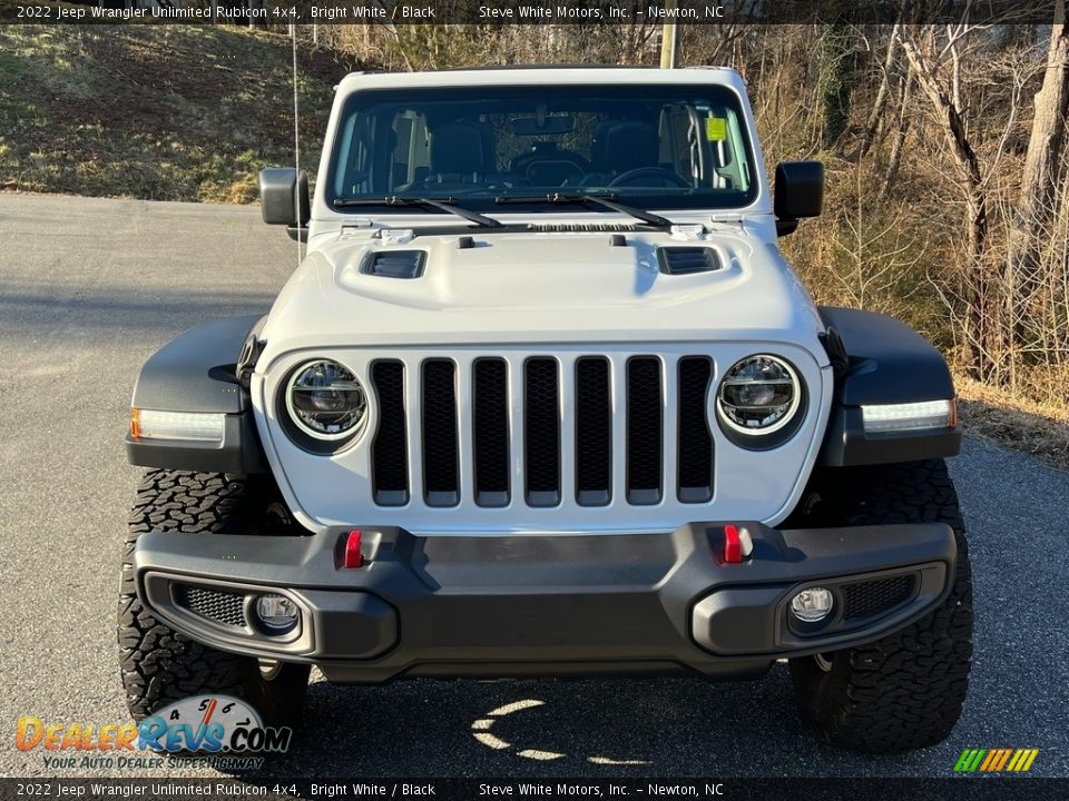 2022 Jeep Wrangler Unlimited Rubicon 4x4 Bright White / Black Photo #4