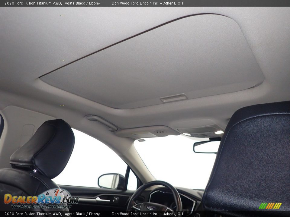 2020 Ford Fusion Titanium AWD Agate Black / Ebony Photo #2