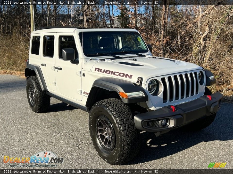 2022 Jeep Wrangler Unlimited Rubicon 4x4 Bright White / Black Photo #5