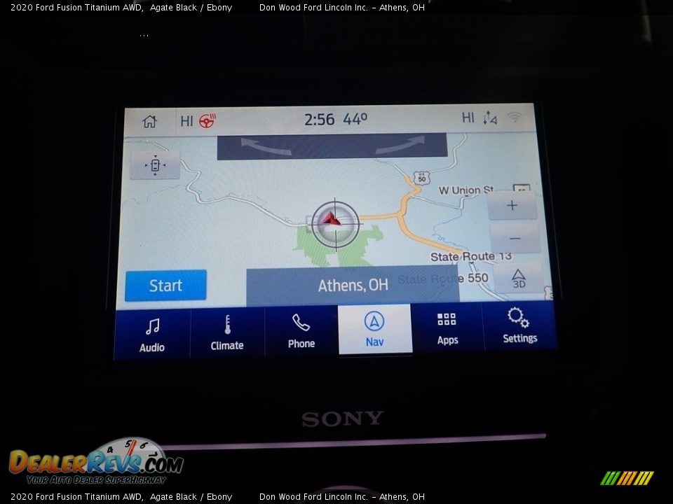 2020 Ford Fusion Titanium AWD Agate Black / Ebony Photo #3