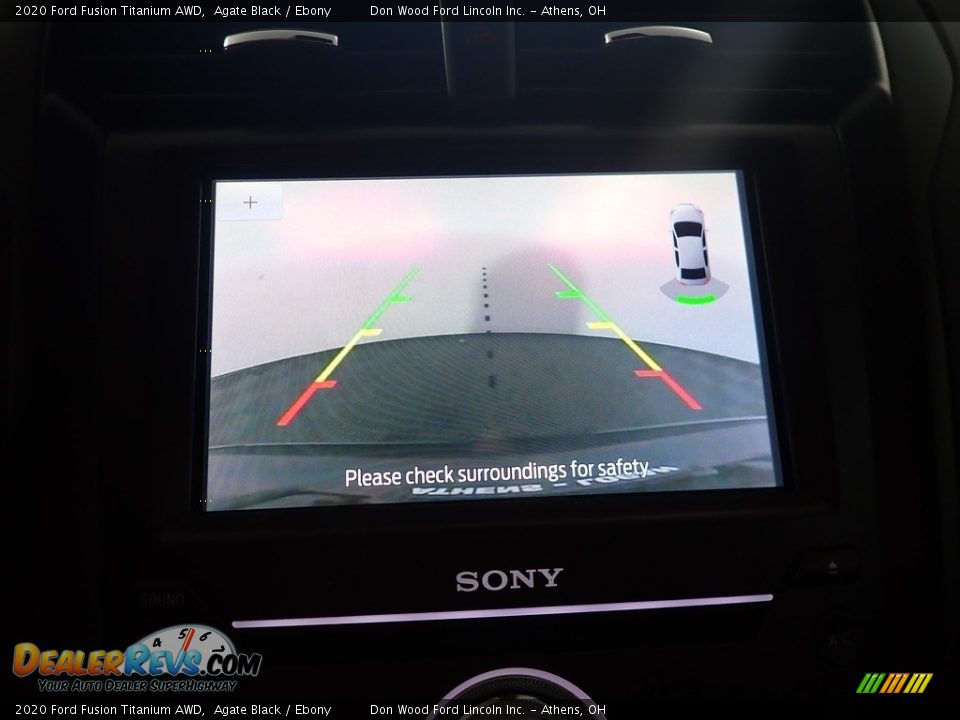 2020 Ford Fusion Titanium AWD Agate Black / Ebony Photo #4
