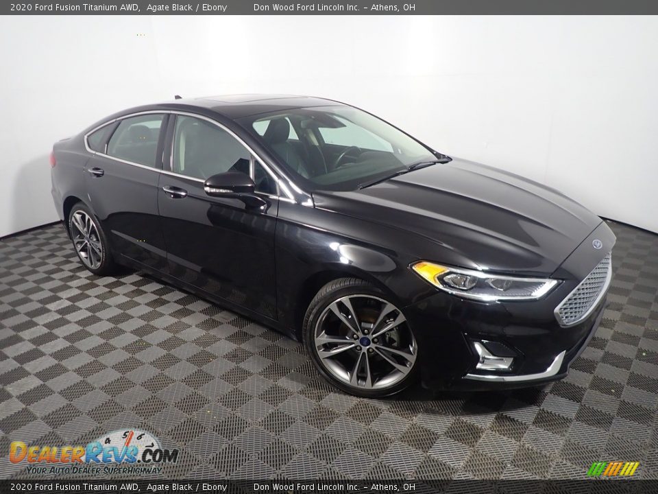 Agate Black 2020 Ford Fusion Titanium AWD Photo #5