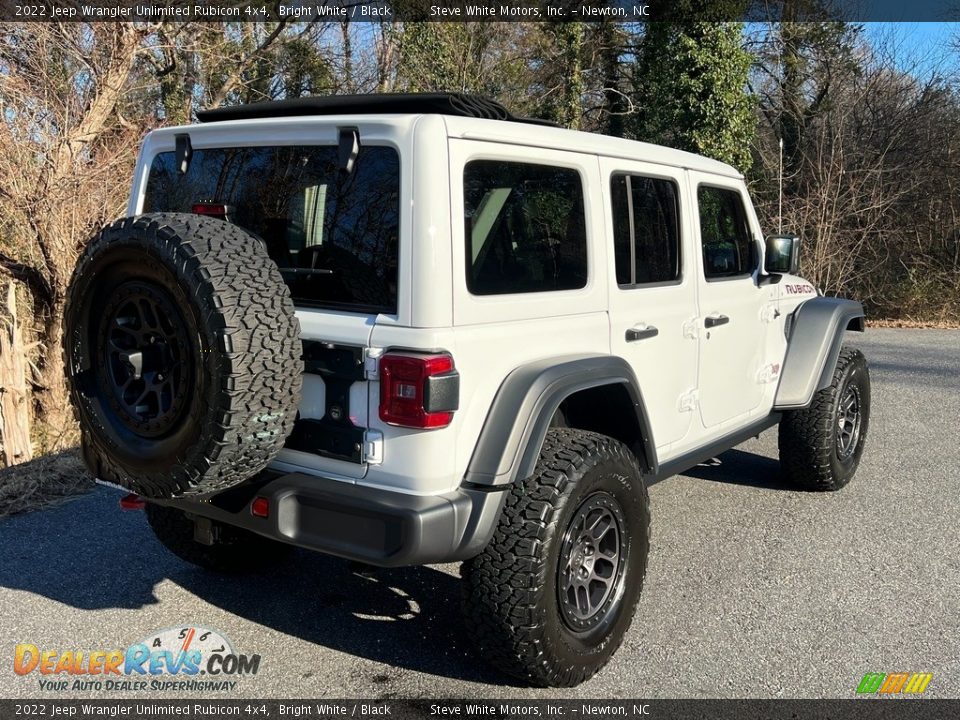 2022 Jeep Wrangler Unlimited Rubicon 4x4 Bright White / Black Photo #7