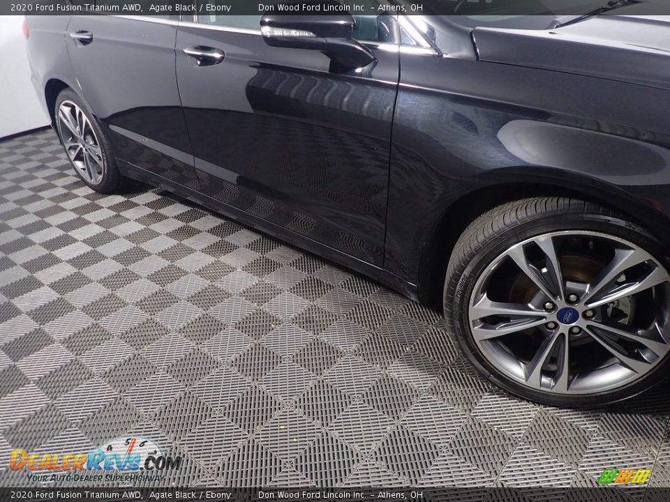 2020 Ford Fusion Titanium AWD Agate Black / Ebony Photo #6