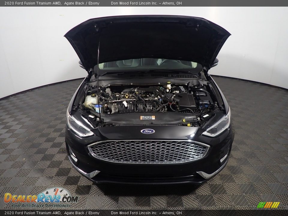 2020 Ford Fusion Titanium AWD Agate Black / Ebony Photo #8