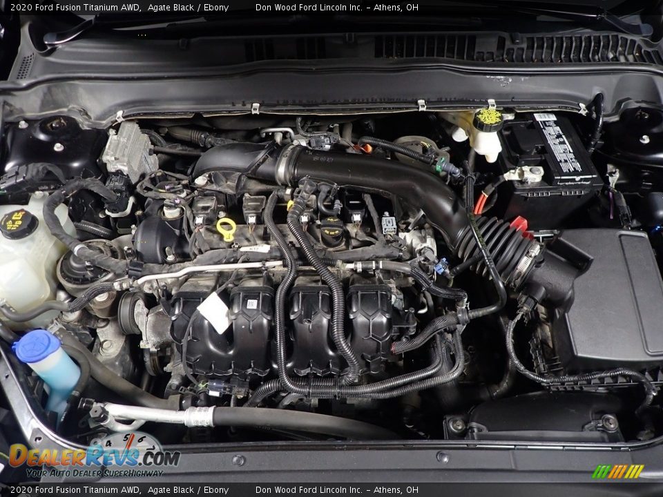2020 Ford Fusion Titanium AWD Agate Black / Ebony Photo #9