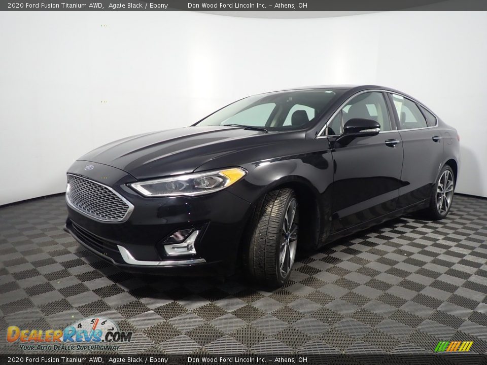 2020 Ford Fusion Titanium AWD Agate Black / Ebony Photo #10