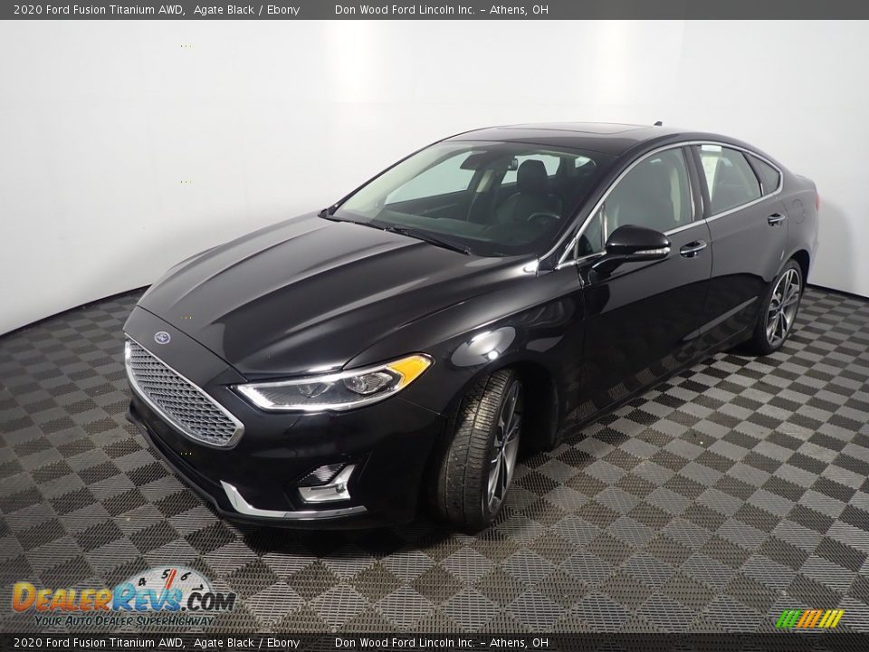 2020 Ford Fusion Titanium AWD Agate Black / Ebony Photo #11