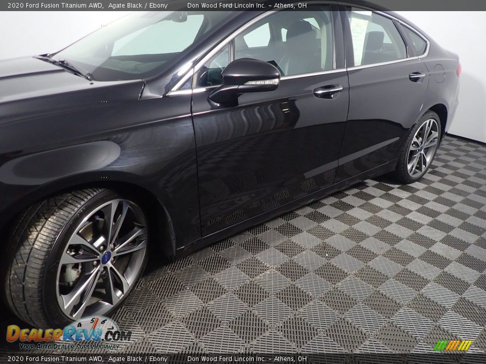 2020 Ford Fusion Titanium AWD Agate Black / Ebony Photo #12
