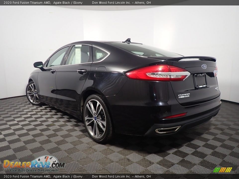 2020 Ford Fusion Titanium AWD Agate Black / Ebony Photo #13
