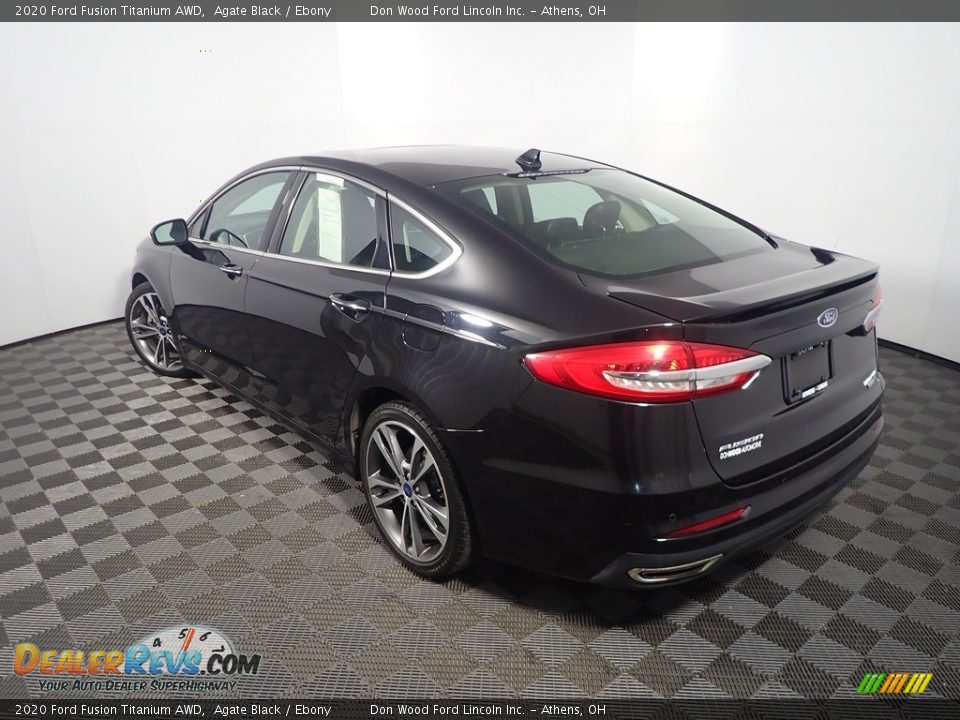 2020 Ford Fusion Titanium AWD Agate Black / Ebony Photo #14