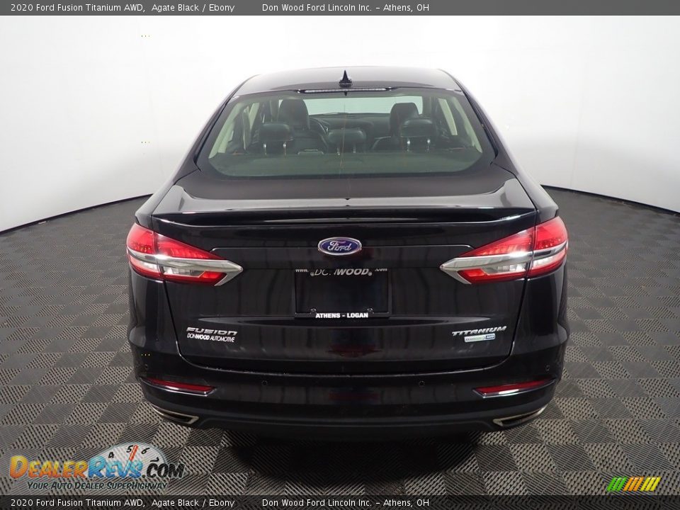 2020 Ford Fusion Titanium AWD Agate Black / Ebony Photo #15