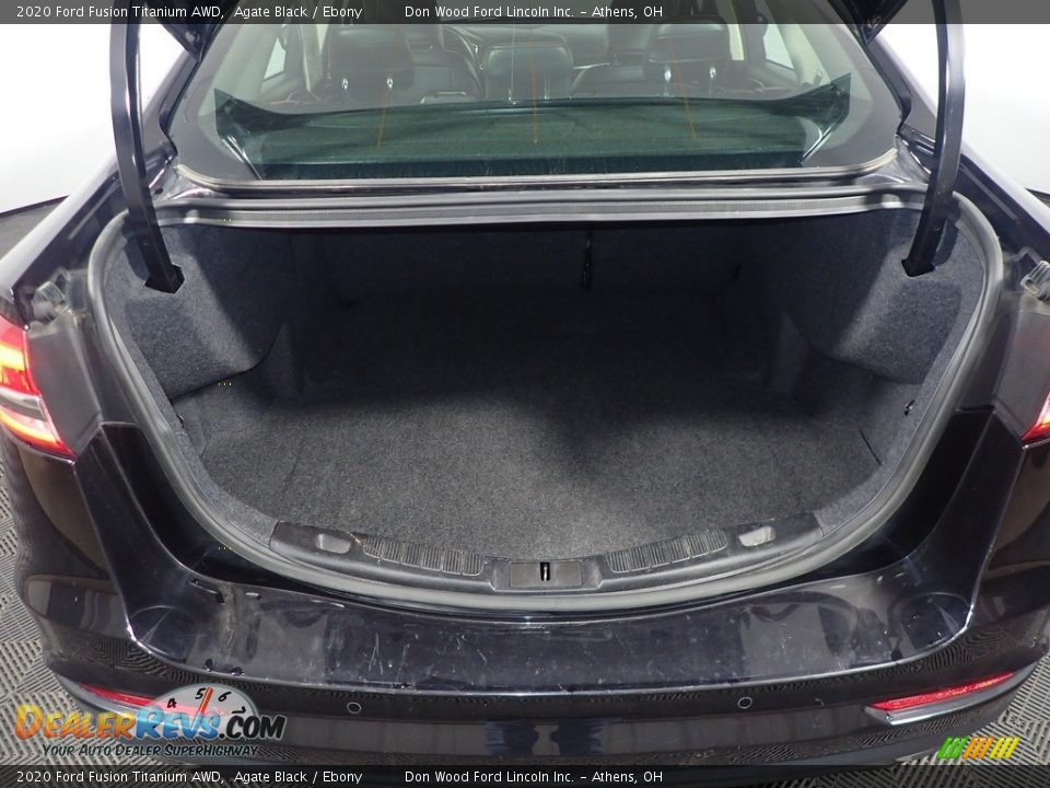 2020 Ford Fusion Titanium AWD Agate Black / Ebony Photo #17