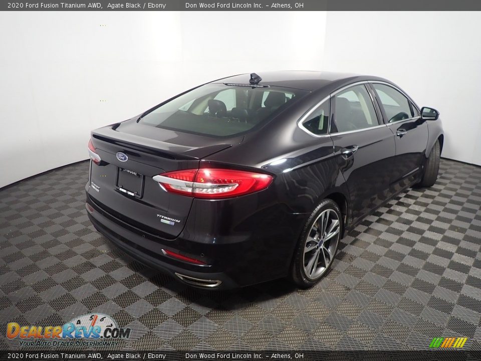 2020 Ford Fusion Titanium AWD Agate Black / Ebony Photo #19