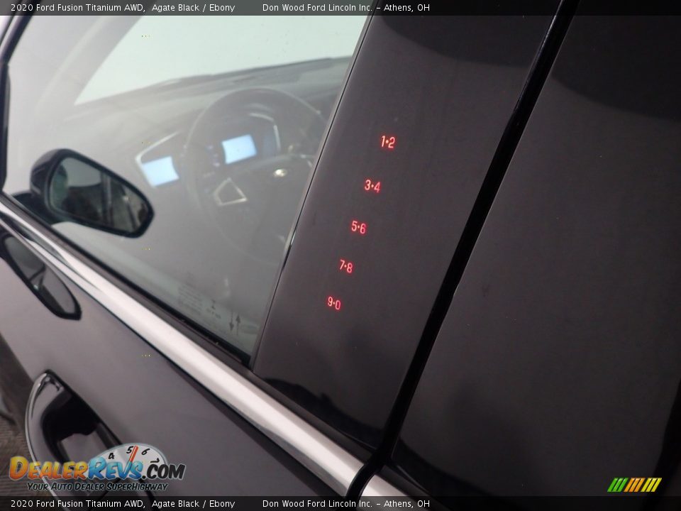 2020 Ford Fusion Titanium AWD Agate Black / Ebony Photo #20