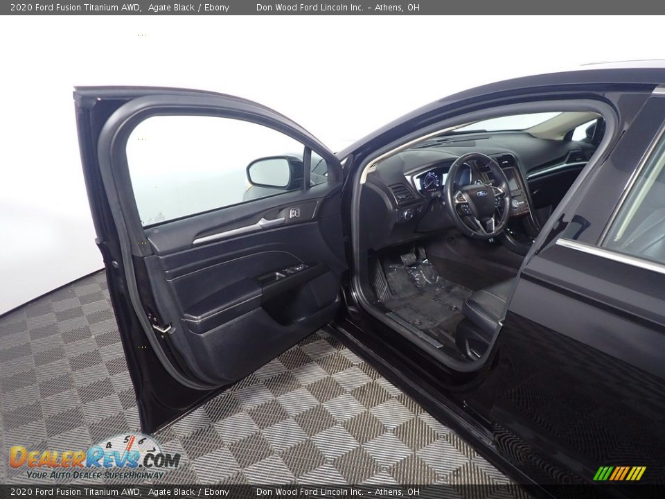 2020 Ford Fusion Titanium AWD Agate Black / Ebony Photo #21