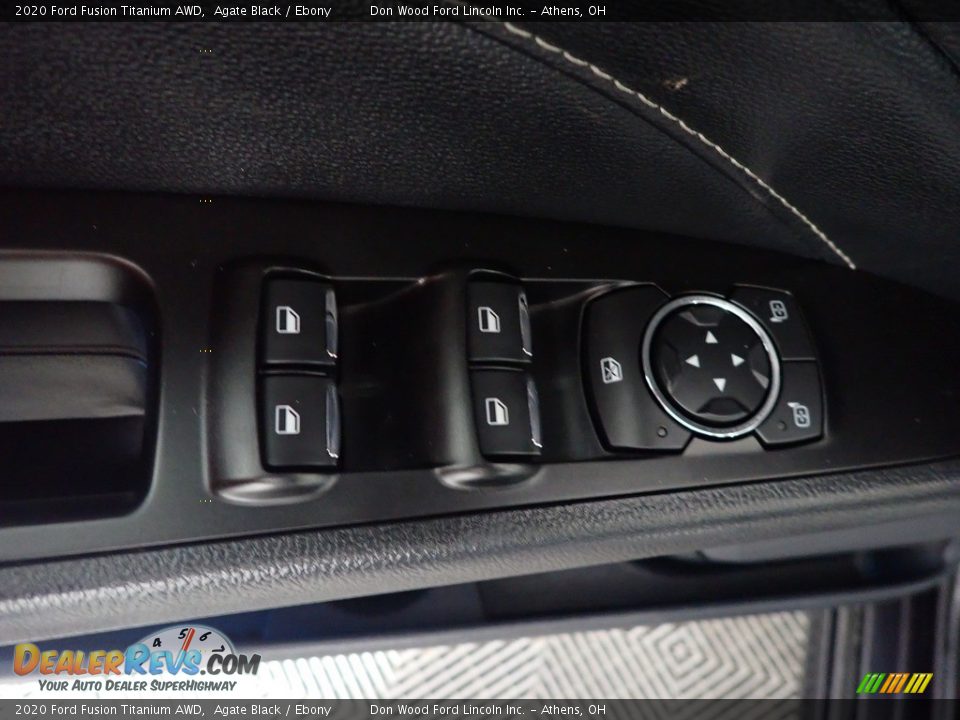 2020 Ford Fusion Titanium AWD Agate Black / Ebony Photo #22