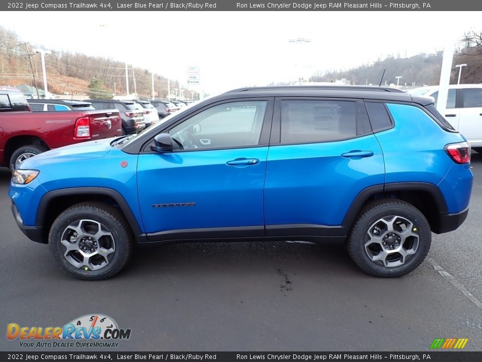 Laser Blue Pearl 2022 Jeep Compass Trailhawk 4x4 Photo #2