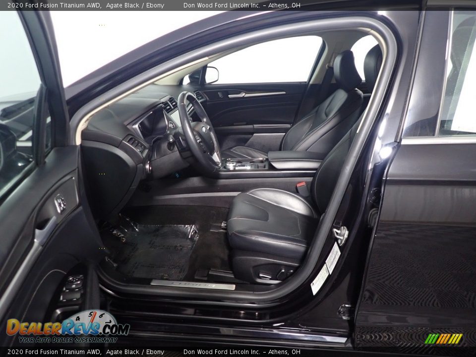 2020 Ford Fusion Titanium AWD Agate Black / Ebony Photo #23