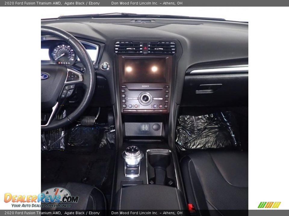 2020 Ford Fusion Titanium AWD Agate Black / Ebony Photo #26