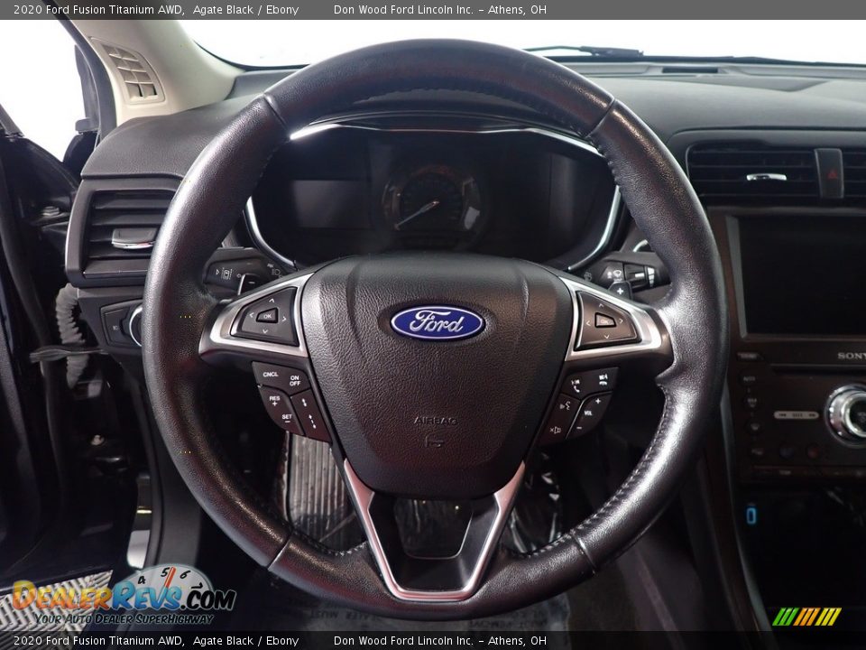 2020 Ford Fusion Titanium AWD Steering Wheel Photo #28