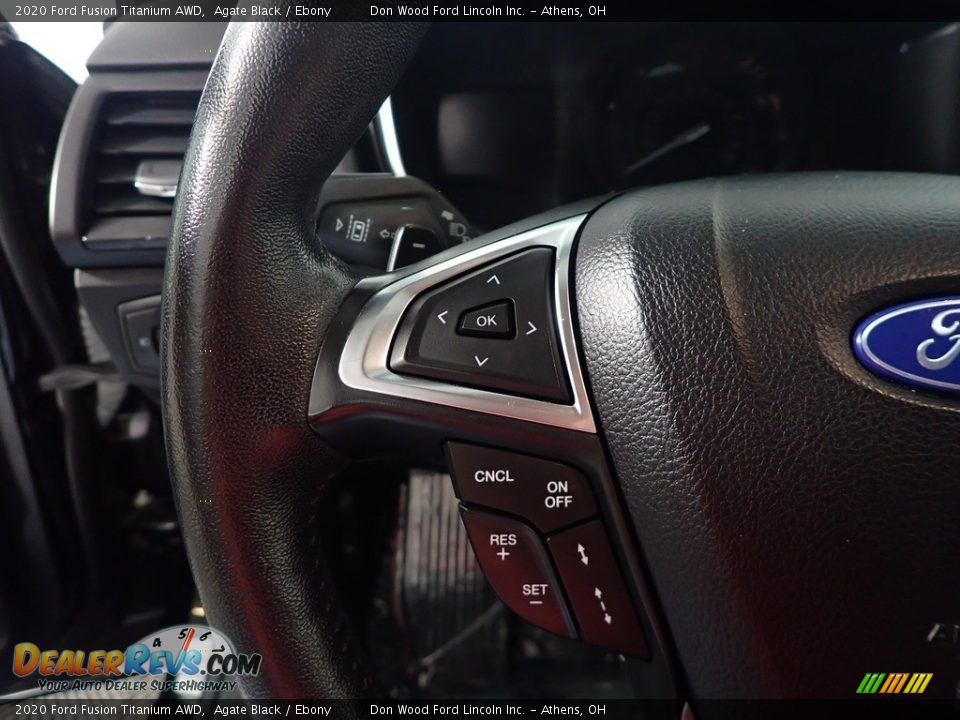 2020 Ford Fusion Titanium AWD Steering Wheel Photo #30