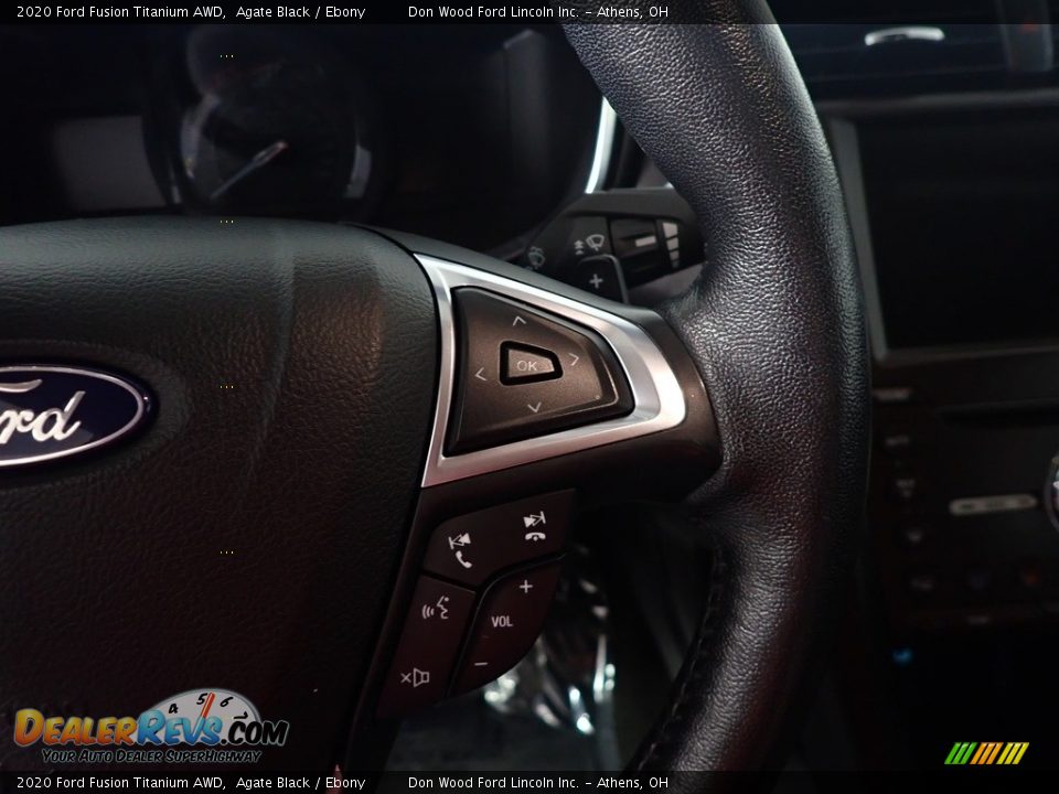 2020 Ford Fusion Titanium AWD Steering Wheel Photo #31