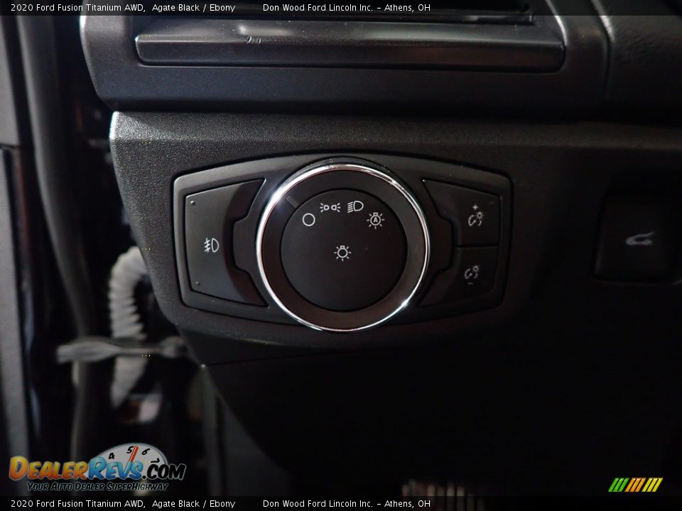 2020 Ford Fusion Titanium AWD Agate Black / Ebony Photo #32