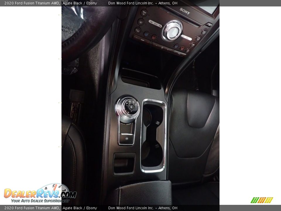 2020 Ford Fusion Titanium AWD Agate Black / Ebony Photo #33