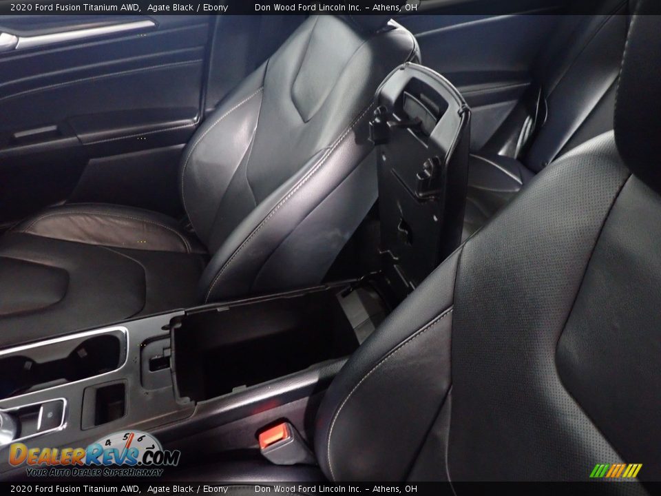 2020 Ford Fusion Titanium AWD Agate Black / Ebony Photo #34