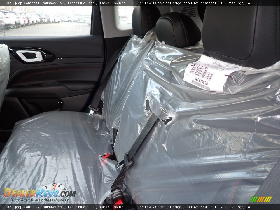 2022 Jeep Compass Trailhawk 4x4 Laser Blue Pearl / Black/Ruby Red Photo #12