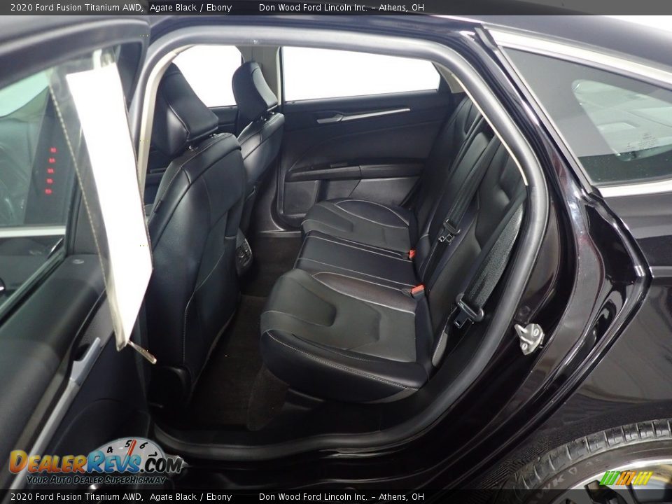 2020 Ford Fusion Titanium AWD Agate Black / Ebony Photo #36