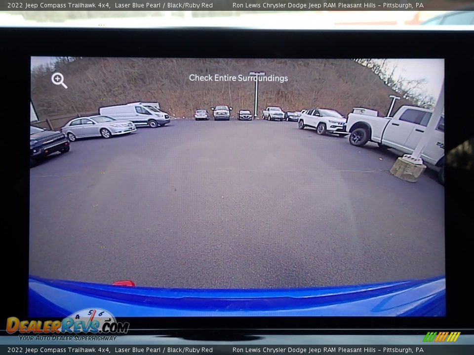 2022 Jeep Compass Trailhawk 4x4 Laser Blue Pearl / Black/Ruby Red Photo #19